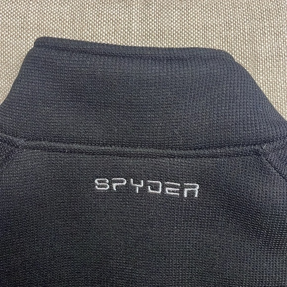 Spyder Black Zip Up Jacket Size XL - Picture 5 of 7